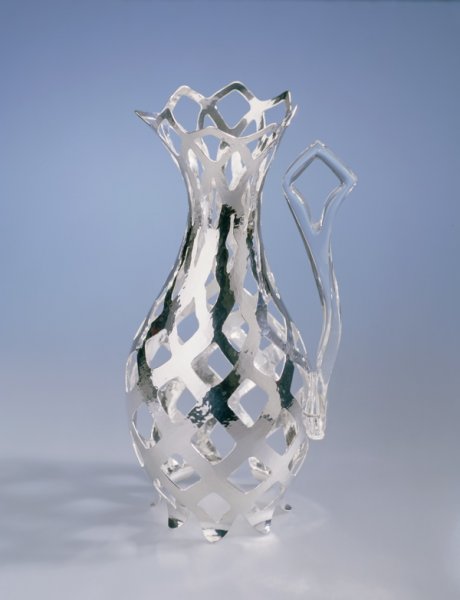 Piece -- materials: silver, plexiglass; dimensions: diameter 14, 29 h cm;