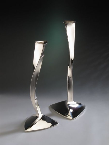 Piece -- materials: silver; dimensions: 37 h and 43 h cm;