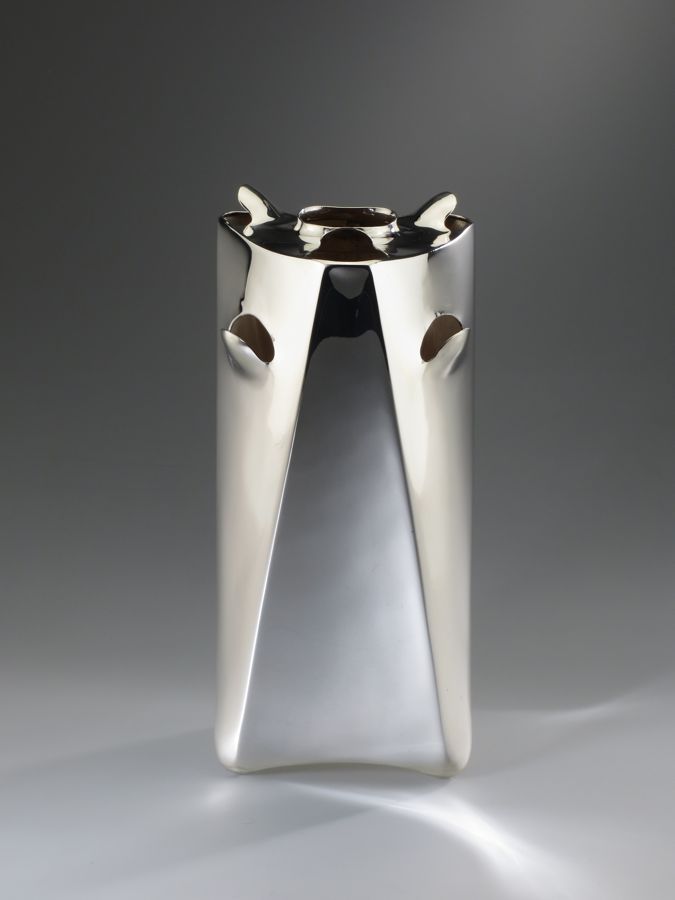 Piece -- materials: silver; dimensions: 11 x 11 x 24 h cm;