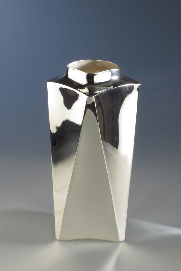 Piece -- materials: silver; dimensions: 8.5 x 8.5 x 20.5 h cm;