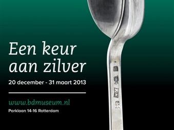  Tentoonstelling Een keur aan zilver in het Belastingmuseum in Rotterdam, 20 december 2012 - 31 maart 2013